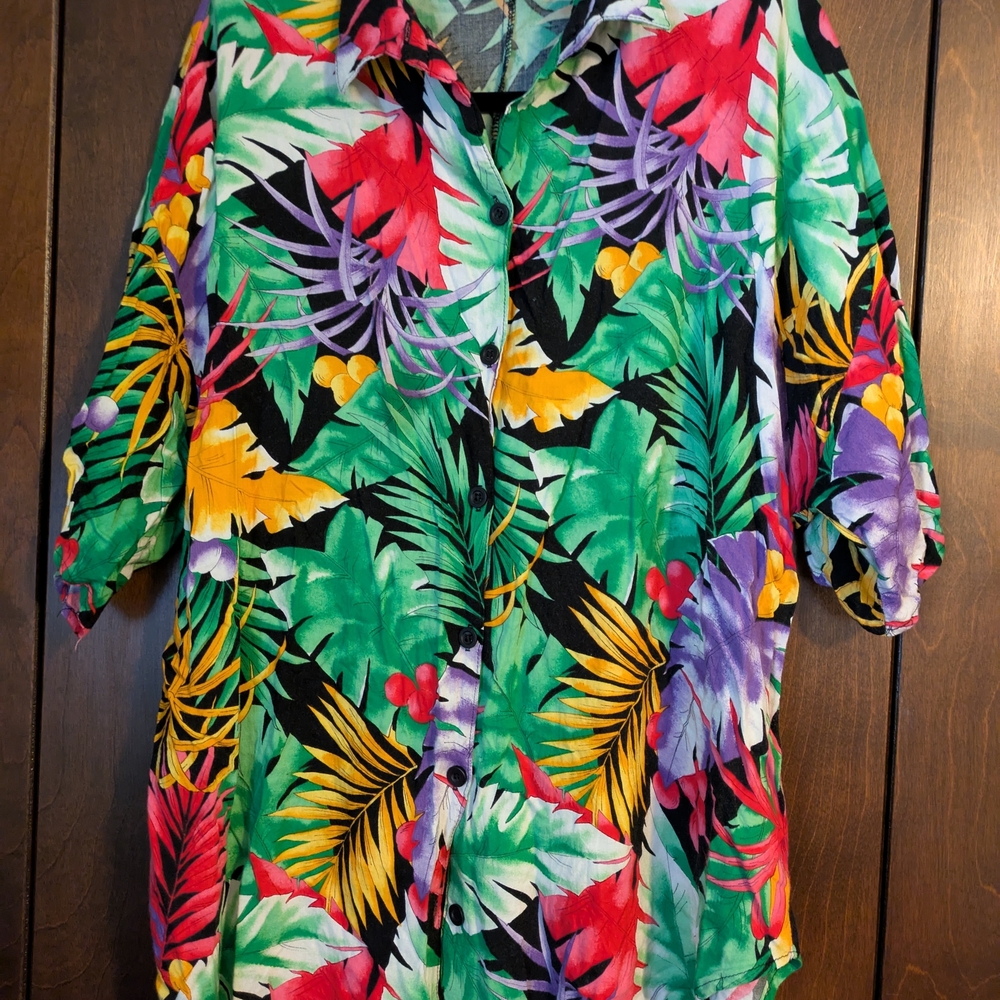 Vintage Tropical Button Down
